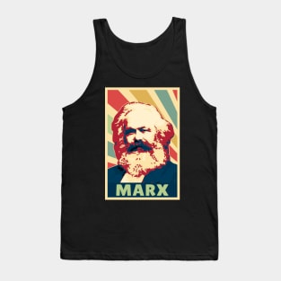 Karl Marx Vintage Colors Tank Top